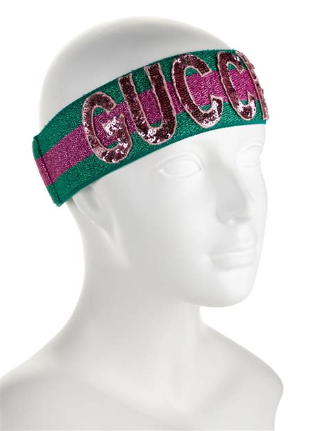 gucci headband with rhinestones.